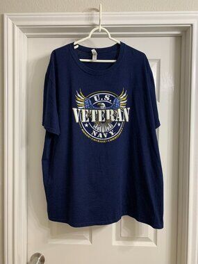 Jerzees Brand Men's U.S. Navy Veteran T-Shirt, Size 2XL